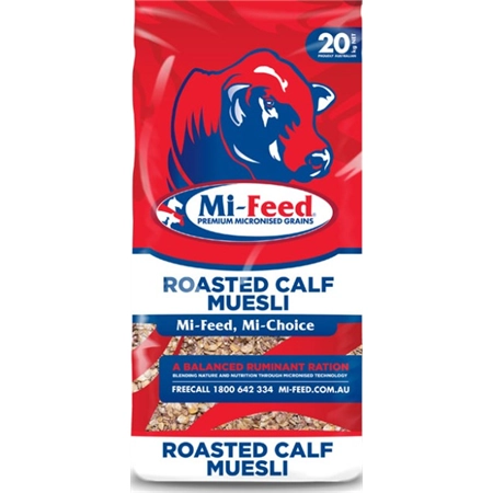 MI-FEED ROASTED CALF MUESLI 20 KG 10436