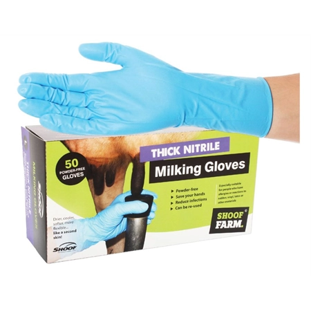 MILKING GLOVES EXTRA LARGE THICK SHOOF 209080-10P