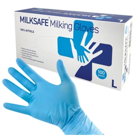 MILKING GLOVES MILKSAFE EXTRA LARGE 100 PACK DAVIESWAY 1343