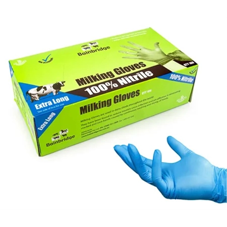 MILKING GLOVES  NITRILE LONG 2XL BAINBRIDGE A2264