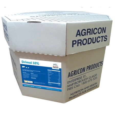 MINERAL LICK BLOCK DRIMOL 10% CATTLE BLOCK 100KG AGRICON AGP0207012