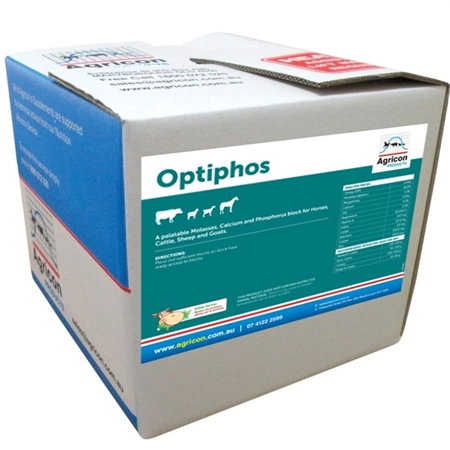 MINERAL LICK BLOCK OPTIPHOS 20KG BLOCK AGRICON AGP0213007