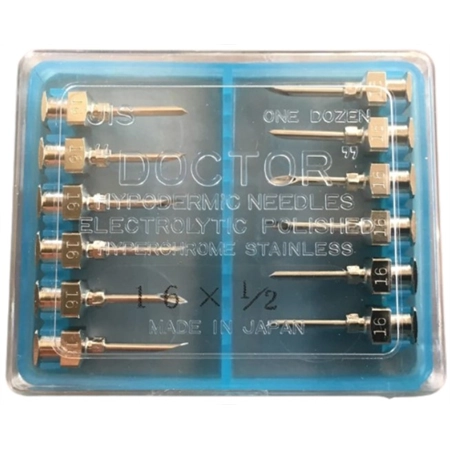 NEEDLES STAINLESS STEEL DOCTOR 16G X 1/2