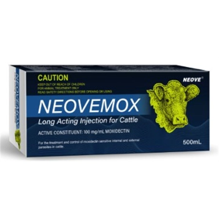 NEOVEMOX 500ML INJECTION (EQ: CYDECTIN LONG ACTING) FOR CATTLE FP022-2