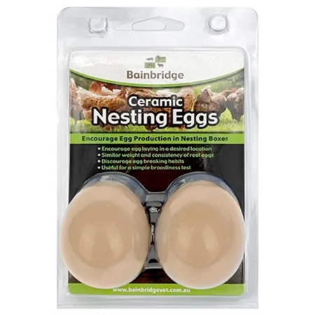 NESTING EGGS CERAMIC 2PK BAINBRIDGE A8125