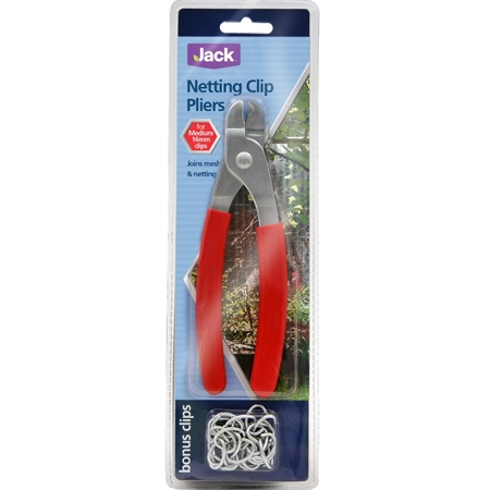 NETTING CLIP PLIERS 16MM RED HANDLE WHITES GROUP JACK 12405