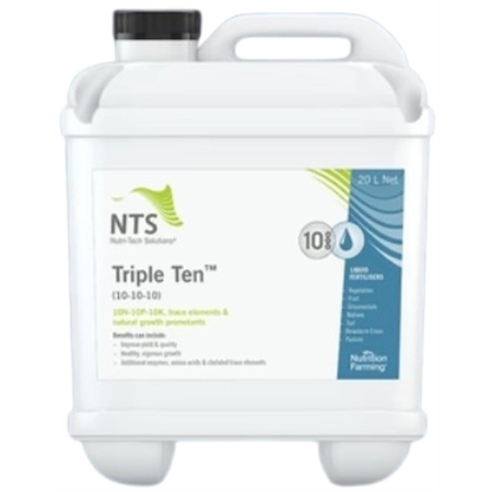 NTS TRIPLE TEN 20LT ORGANIC LIQUID FERTILISER NTTT-20