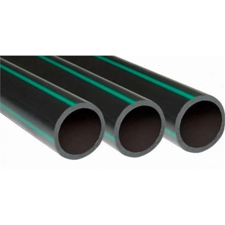 POLY PIPE GREEN STRIPE RURAL 3/4