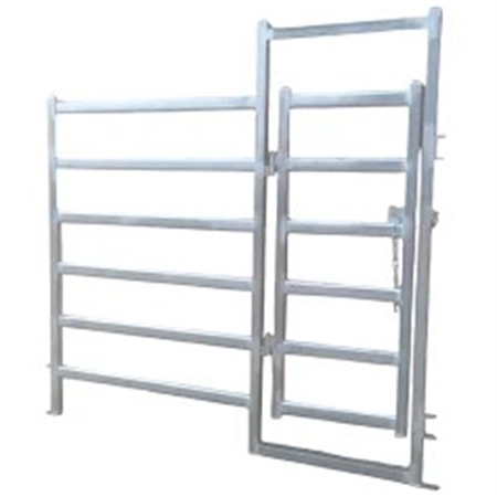 PORTABLE INCLUSIVE MAN GATE IN PANEL 59 OVAL RAIL 2210H X 2100W SST