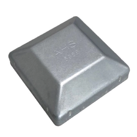 POST CAP SQUARE 89 X 89MM GALVANIZED STEEL ORRCON PC89X89