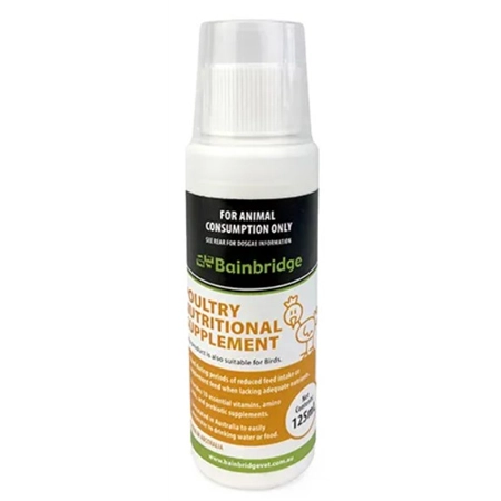 POULTRY NUTRIONAL SUPPLEMENT 125ML BAINBRIDGE A8503