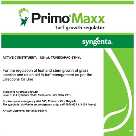 PRIMO MAXX TURF GROWTH REGULATOR 5LT SYNGENTA CPRIM-5