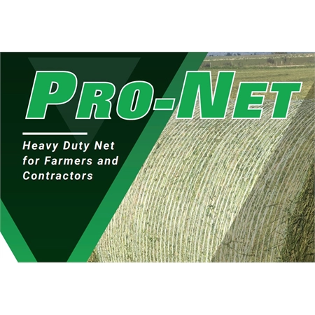 PRO-NET GREEN ROUND BAIL WRAP 1.30M 3000M GREEN 13GMS NETTING GREVILLA