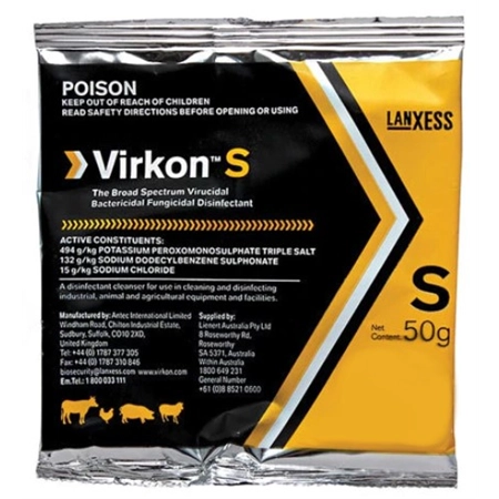 RANVET VIRKON S BROAD SPECTRUM DISIFECTANT 50GM VI50