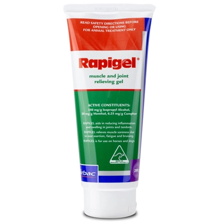RAPIGEL MUSCLE & JOINT RELIVER FOR HORSES & DOGS 200GM VIRBAC RAPGL200