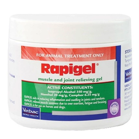 RAPIGEL MUSCLE & JOINT RELIVER FOR HORSES & DOGS 250GM VIRBAC RAPGL250