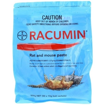 RAT BAIT RACUMIN RAT & MOUSE PASTE 500GM ELANCO 81836524