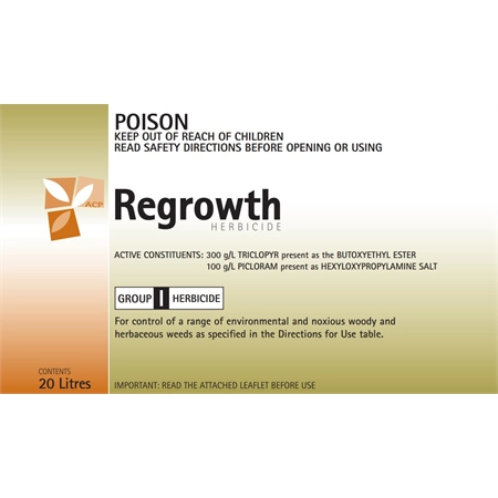 REGROWTH 20LT AUSTRALIS (EQ: GRAZON) 300G/L TRICLOPYR 100 G/LPICLORAM