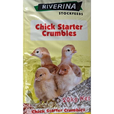 RIVERINA CHICKEN STARTER CRUMBLES 20KG PLT05B