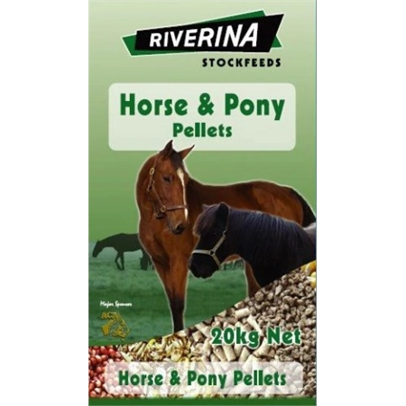RIVERINA HORSE & PONY PELLET 15% 20KG HOR31B