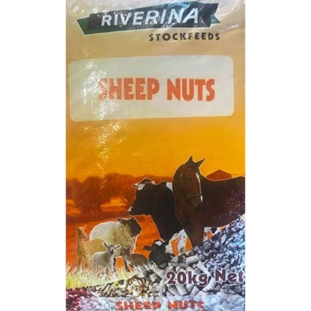 RIVERINA SHEEP NUTS/PELLETS 21% 20KG GEN44B