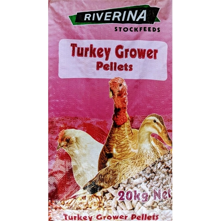 RIVERINA TURKEY GROWER PELLETS 20KG PLT72B