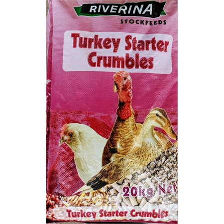 RIVERINA TURKEY STARTER CRUMBLES 20KG PLT70B