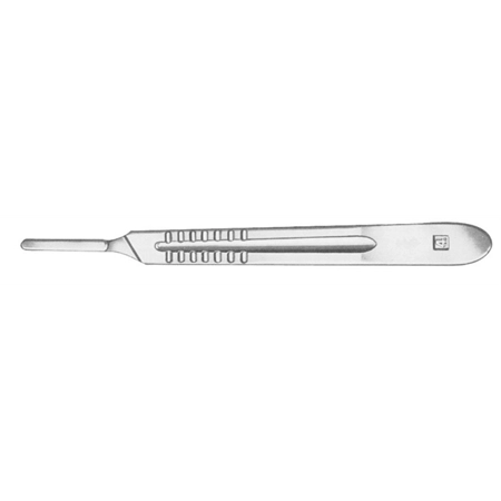 SCALPEL HANDLE STRAIGHT No.4E SHOOF 205462