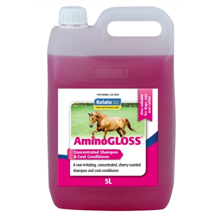 SHAMPOO AMINOGLOSS SHAMPOO & COAT CONDITIONER 5LT KELATO AG05