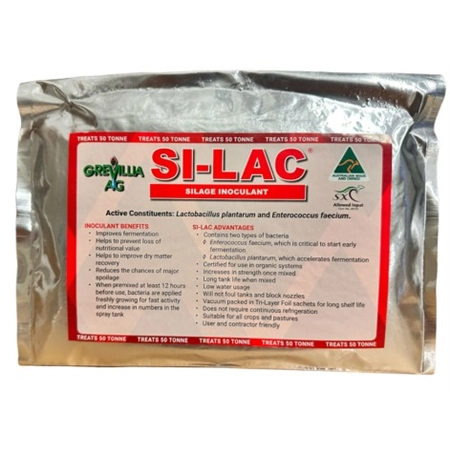 SI-LAC INOCULANT (SILAGE ONLY) SILAC SILAGE 50T BAG GREVILLIA SI50