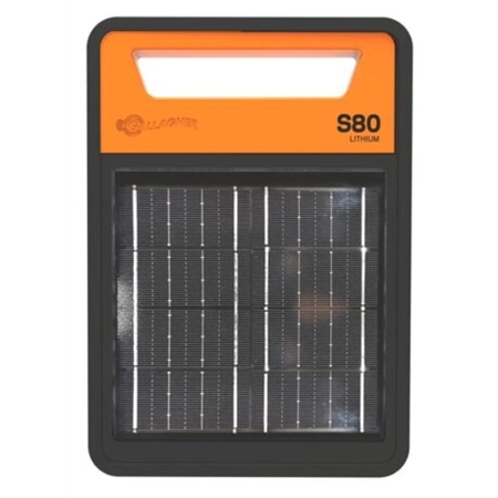 SOLAR ENERGISER S80 8KM LITHIUM SOLAR FENCE ENERGIZER GALLAGHER G35111