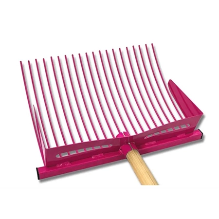 STABLE FORK METAL SHOVEL RAKE SUPREME PINK BAINBRIDGE A3073-PK 