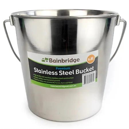 STAINLESS STEEL BUCKET 6.0LT SEAMLESS BAINBRIDGE A3504-7