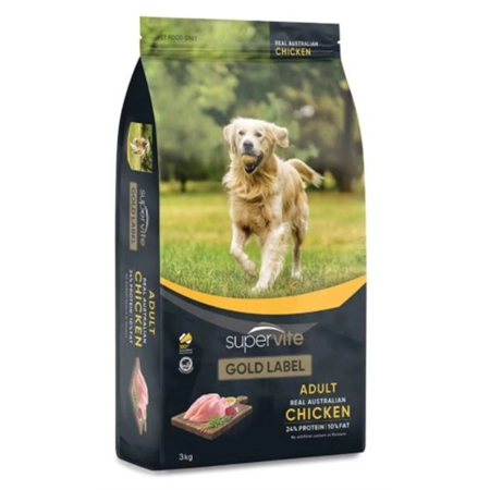 SUPERVITE GOLD LABEL CHICKEN DRY DOG FOOD 20KG 100743595