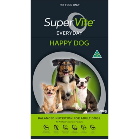 SUPERVITE HAPPY DOG, DRY DOG FOOD 20KG 100653965