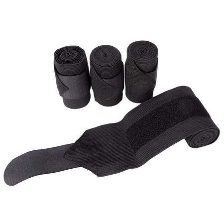 SUPPORT BANDAGES BLACK SET OF 4 SHOWMASTER STC BDG1390 BK