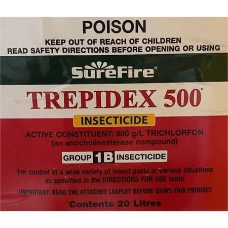 SUREFIRE TREPIDEX 500 INSECTICIDE 20LT (EQ: LEPIDEX) PCT 01046