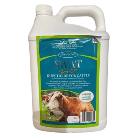 SWAT POUR ON INSECTICIDE FOR CATTLE 5LT (EQ: BRUTE) FGSWC0005
