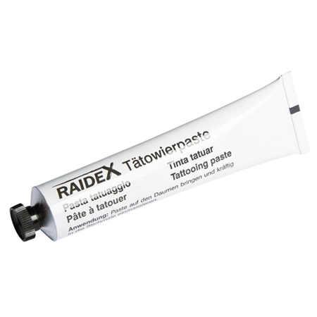 TATTOO INK RAIDEX BLACK 60GM TUBE SHOOF 206662