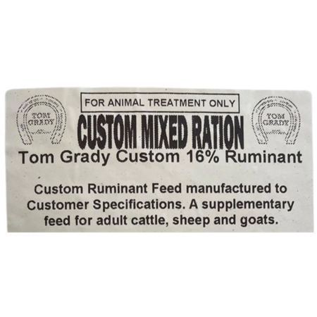 TGRM CUSTOM MIXED ANIMAL FEED MEAL 16% RUMINANT - PER KG - BULK BAG