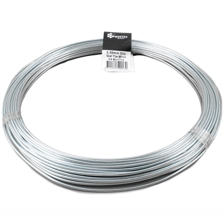 TIE WIRE 2.50MM X 72M  WHITES 50033