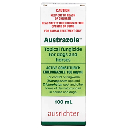 TOPICAL FUNGICIDE TREATMENT FOR DOGS & HORSES 100ML AUSTRAZOLE AUST100