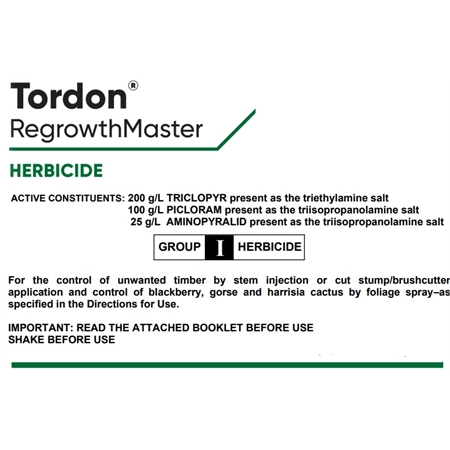 TORDON REGROWTH MASTER HERBICIDE 10LT CORTEVA 11029181