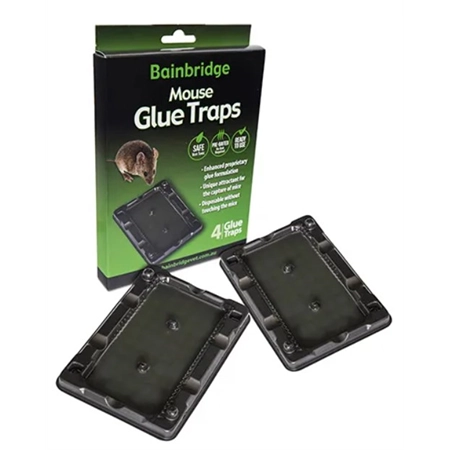 TRAP MOUSE GLUE BOARD TRAP 4 PACK BAINBRIDGE A3321