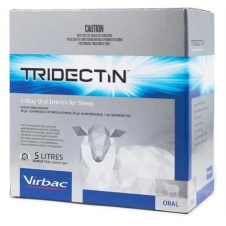 TRIDECTIN 3-WAY ORAL DRENCH FOR SHEEP 5LT VIRBAC TRIOR5V