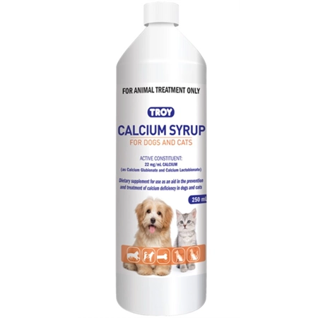 TROY CALCIUM SYRUP FOR DOGS & CATS 250ML 8886