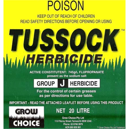 TUSSOCK HERBICIDES 20LT 745 G/L FLUPROPANATE GROW CHOICE 745 20