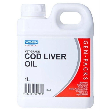 VETSENSE  COD LIVER OIL VET GRADE 1LT GCL371501