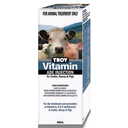 VITAMIN ADE INJECTION 500ML TROY 2975