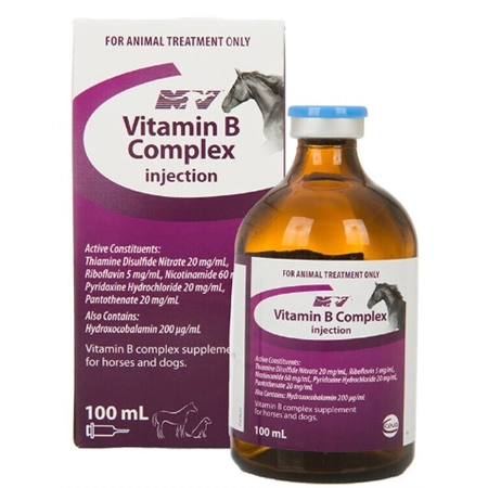 VITAMIN B COMPLEX INJECTION 100ML SUPPLEMENT CEVA WCVBC100